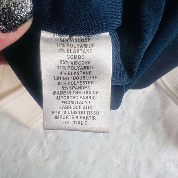 Milly Womens Black White Color Block Sheath Dress Size Small - Picture 8 of 11